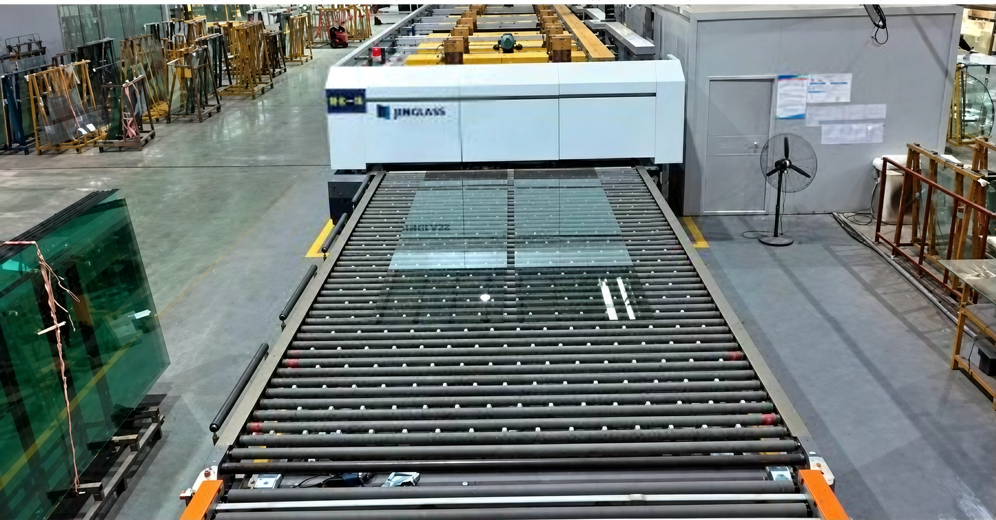 Glass processing line at Jiangsu Yaoxing Safety Glass
